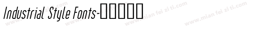 Industrial Style Fonts字体转换